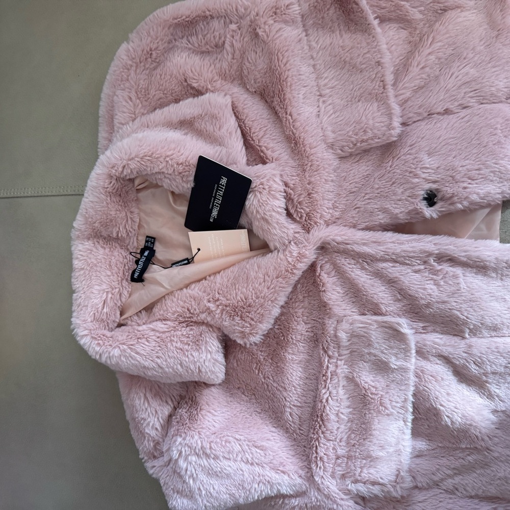 PrettyLittleThing Blush Teddy Jacket